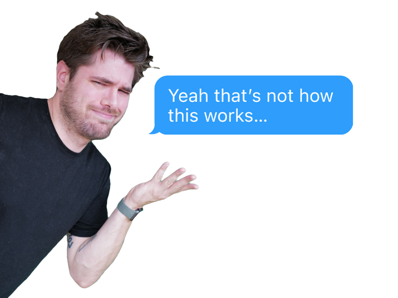 Not how this works easter egg