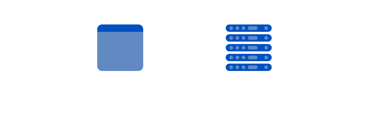 Simply a browser talking to a global CDN